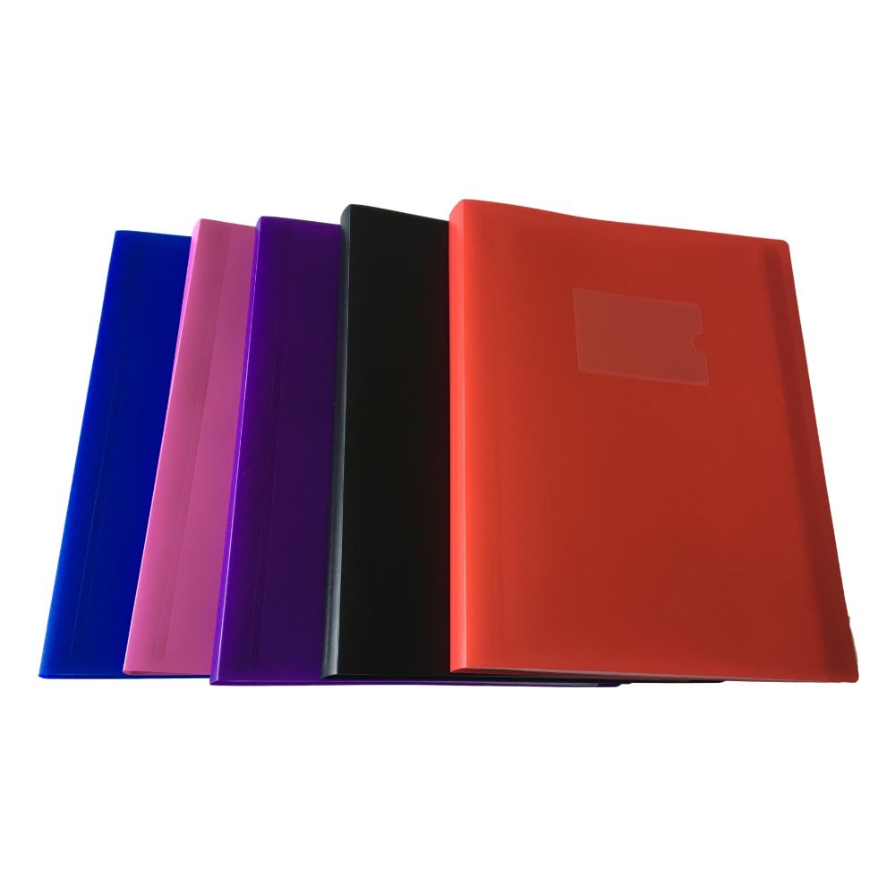 A4 Pink Flexible Cover 20 Pocket Display Book