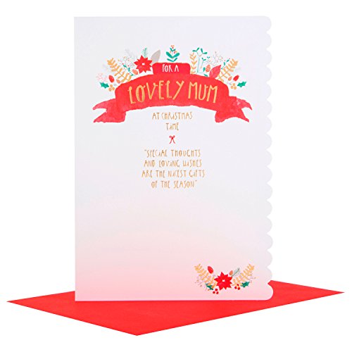 Christmas Card To Mum 'Loving Wishes' 