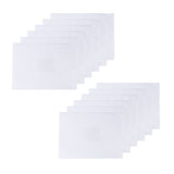Pack of 12 A4 Clear Zippy Bags with White Zip