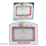 For Grandad Button Corner Frame 13 X 9 cms