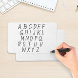 Pack of 12 6x4" Dry Wipe Whiteboards - Presentation Card Size