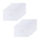 Pack of 12 A4+ Foolscap Clear Zippy Bags with White Zip