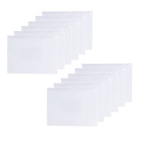 Pack of 12 A5 Clear Zippy Bags with White Zip