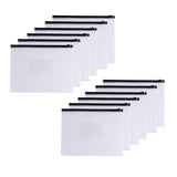 Pack of 12 A5 Black Zip Zippy Bags - Janrax 708527