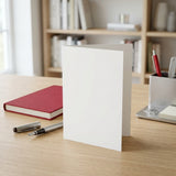 Pack of 5 A5 Blank White 260gsm Greeting Cards – Design Your Own Cards