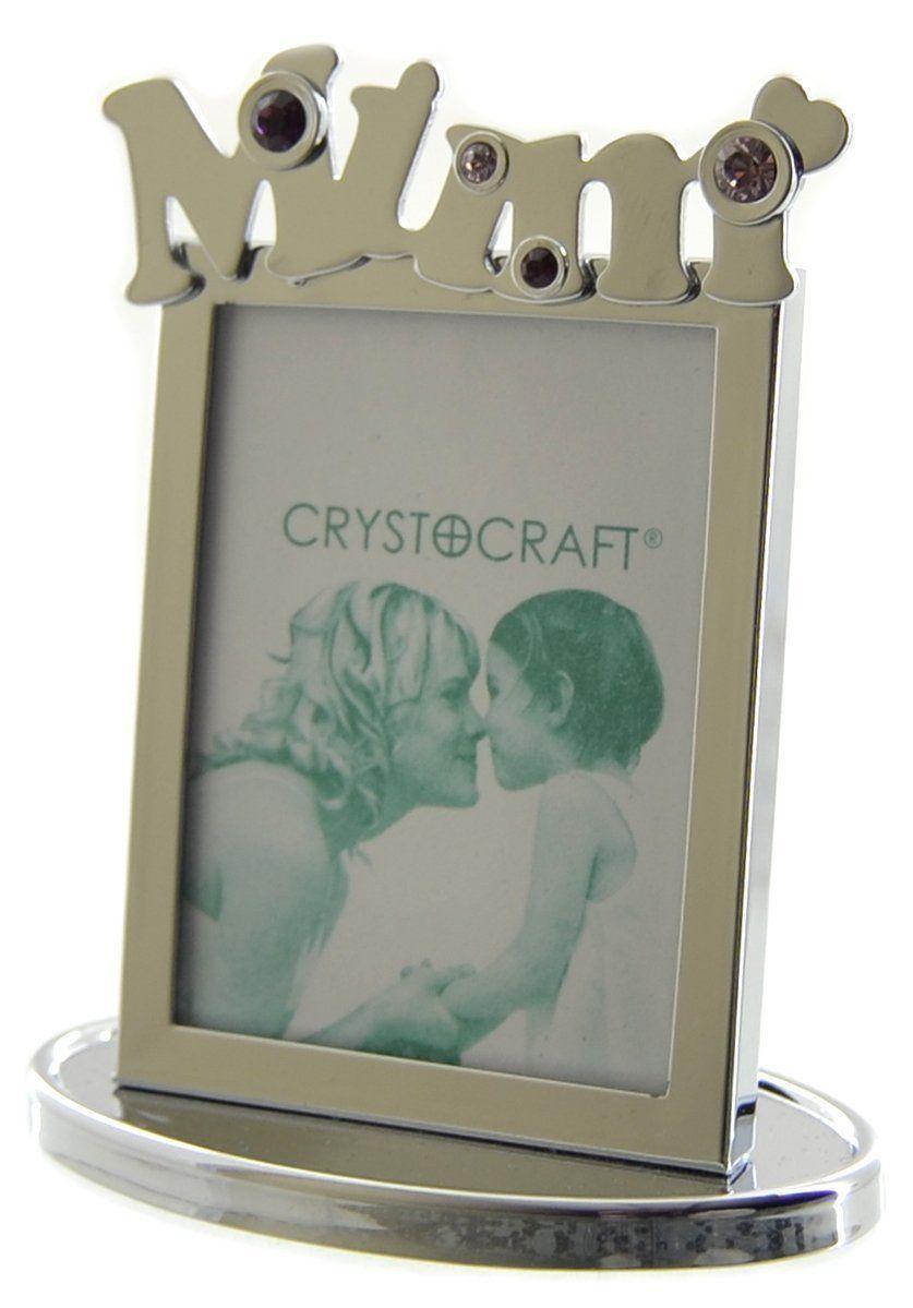 "Mum" Small Crystal Photo Frame In A Gift Box