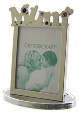 "Mum" Small Crystal Photo Frame In A Gift Box