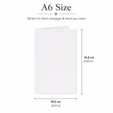 Pack of 5 A6 Blank White 260gsm Greeting Cards – Design Your Own Cards