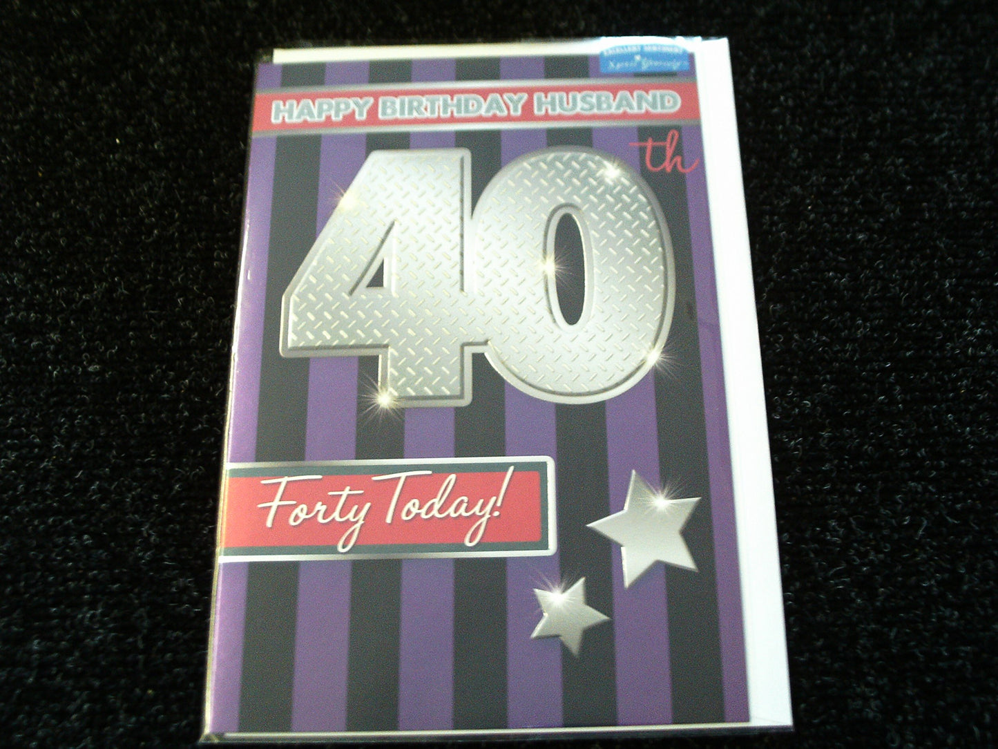  Husband 40 Today! Style Birthday Card 40th birthday 
