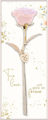 Me to You Tatty Teddy Glass Rose Ornament Wedding Day Gift Signature Collection