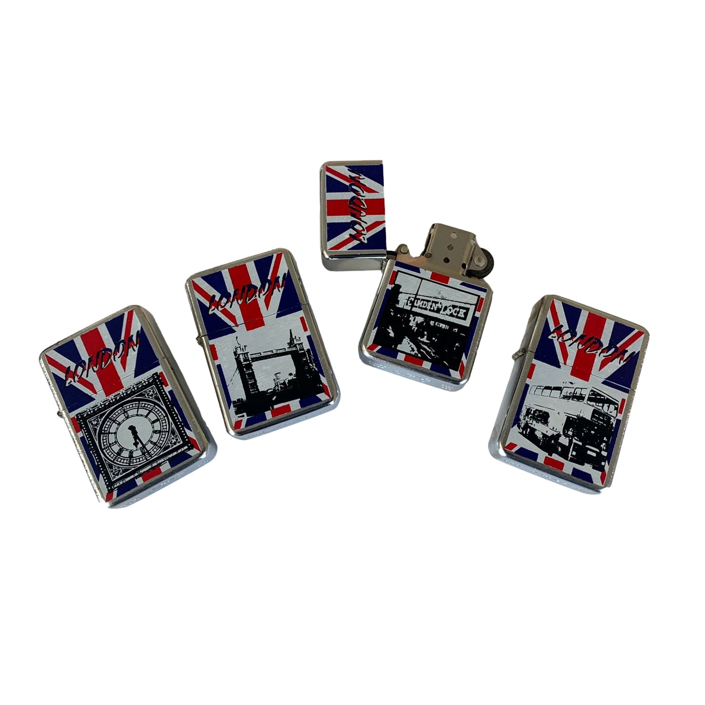 Union Jack London Design Windproof Petrol Lighter {DC}