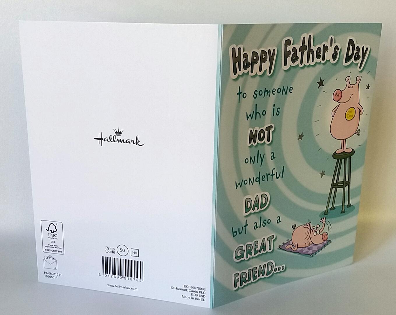 Humorous Father's Day not Dad also a Friend Father's Day Card 