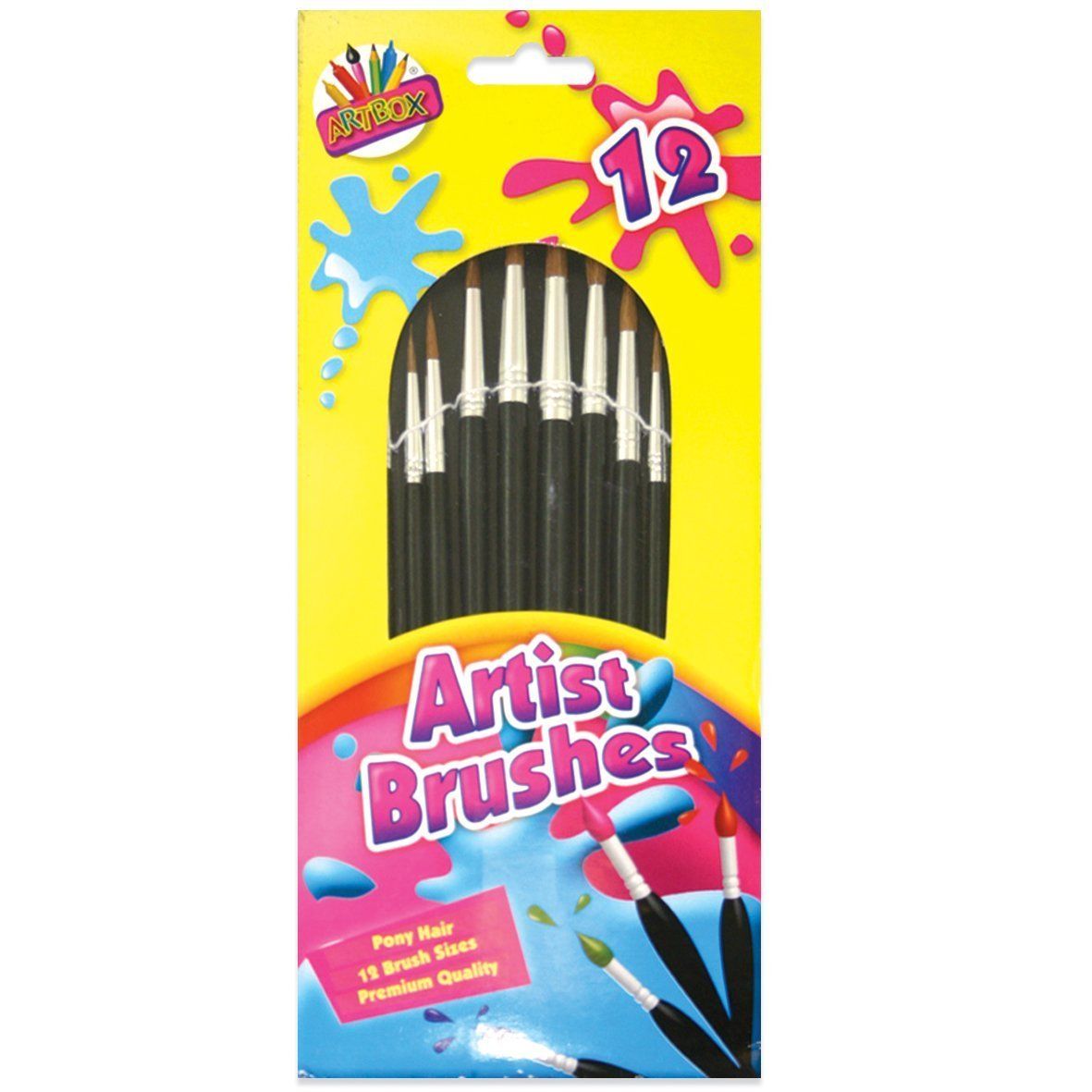 Artbox Pony Hair Artist Brush (Pack of 12)