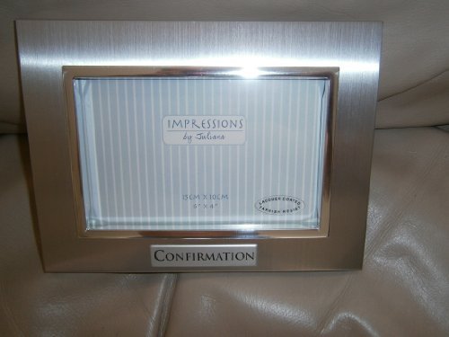 Juliana 2 Tone Aluminium Photo Frame Confirmation 6"x4