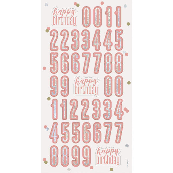 Birthday Glitz Rose Gold Balloon Weight Centerpiece {DC}