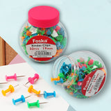 Tub of 200 Assorted Colour Push Pins 25mm