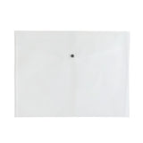 Pack of 12 Janrax A3 Clear Document Wallets - Button Stud Folder