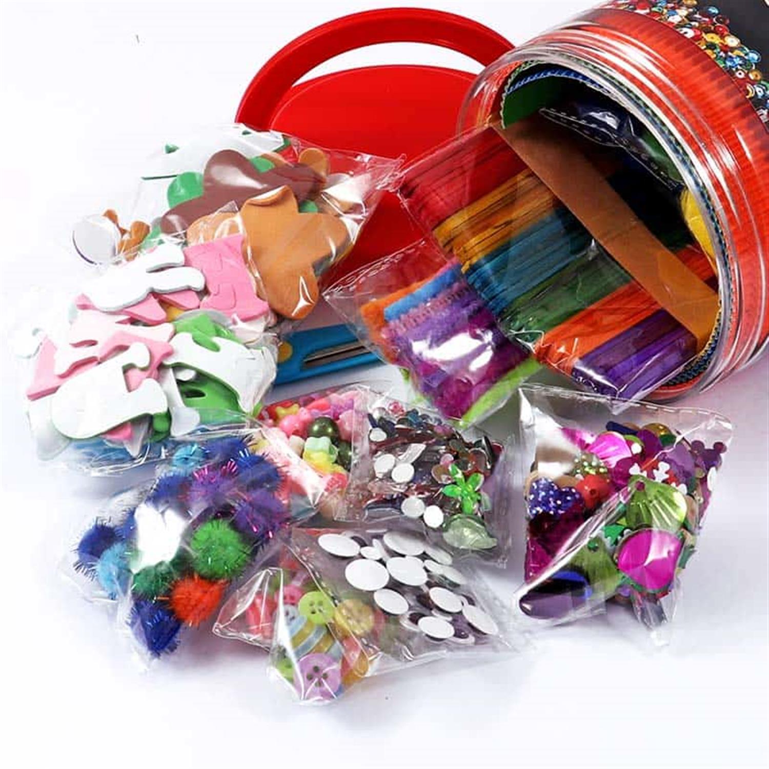 Pack of 500 Pieces DIY Arts and Crafts Set