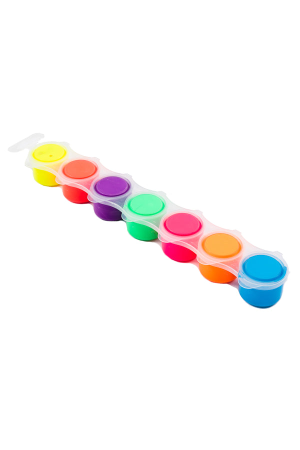 7 Pots of Fluorescent Poster Paints