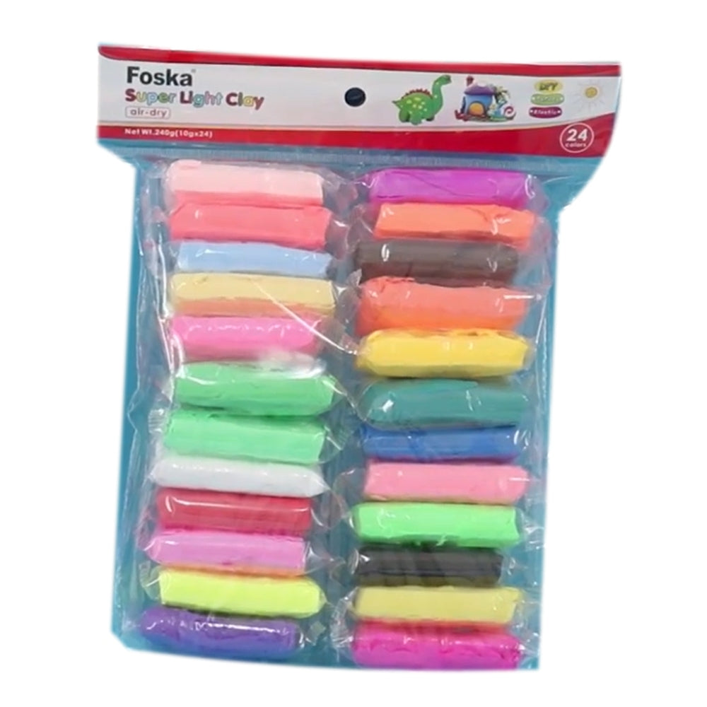 Set of 24 Colours Good Quality Super Light Clay