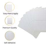 Pack of 14 White 50x80mm Rectangular Labels