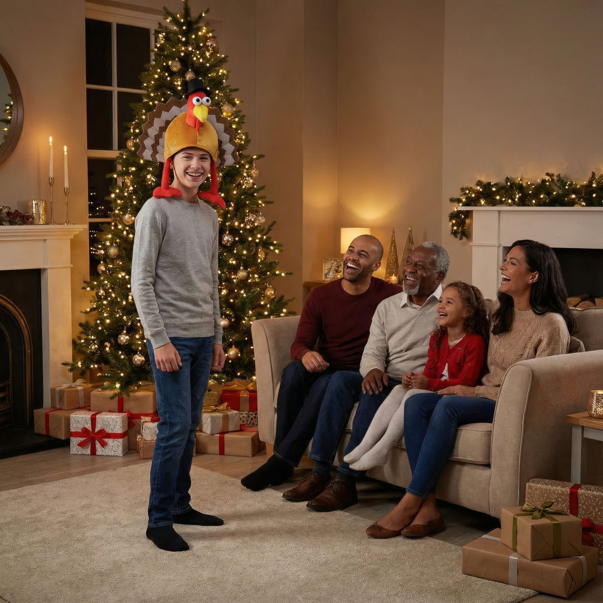 Funny Funky Turkey Hat
