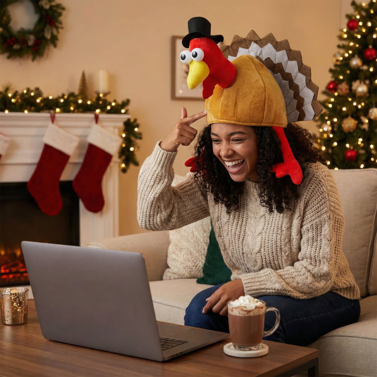 Funny Funky Turkey Hat