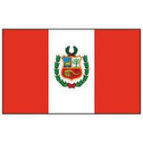 Peru Flag 5ft X 3ft {DC}