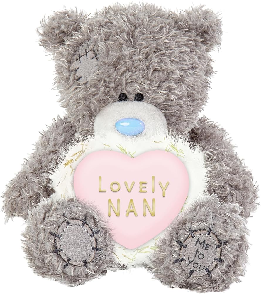 Me to You Tatty Teddy 'Lovely Nan' 10cm Plush Bear With Satin Banner Official Collection