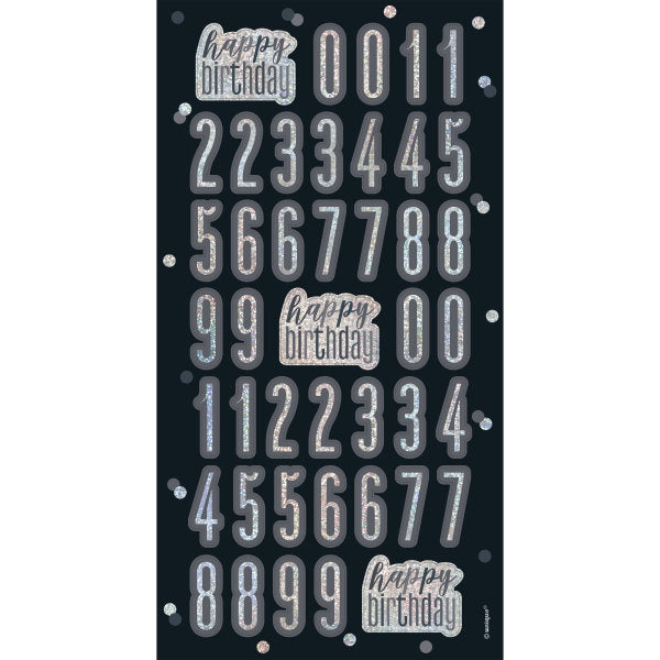 Birthday Glitz Black Balloon Weight Centerpiece {DC}