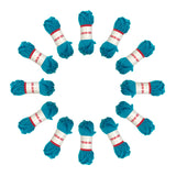 Pack of 5 Blue Acrylic Yarn Rolls – 10g each, 4 Strand 8 Ply Knitting Wool