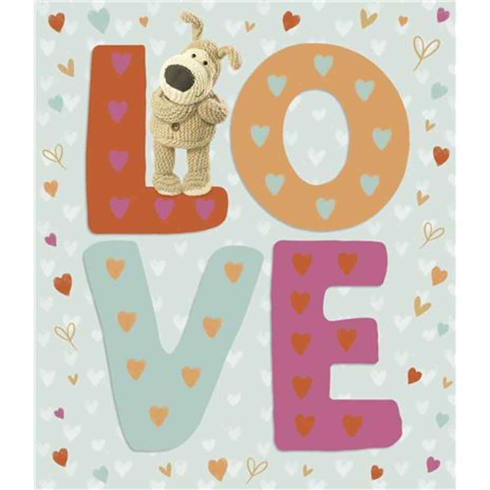 Boofle Stood Smiling Valentine's Day Card 