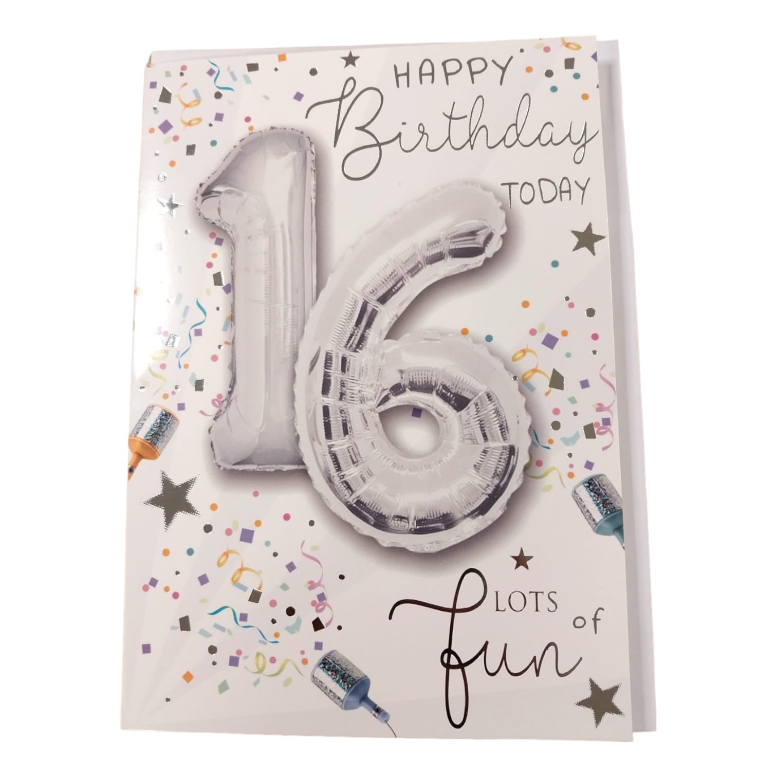Happy Birthday 16 today Have fun Balloon Boutique Greeting Card