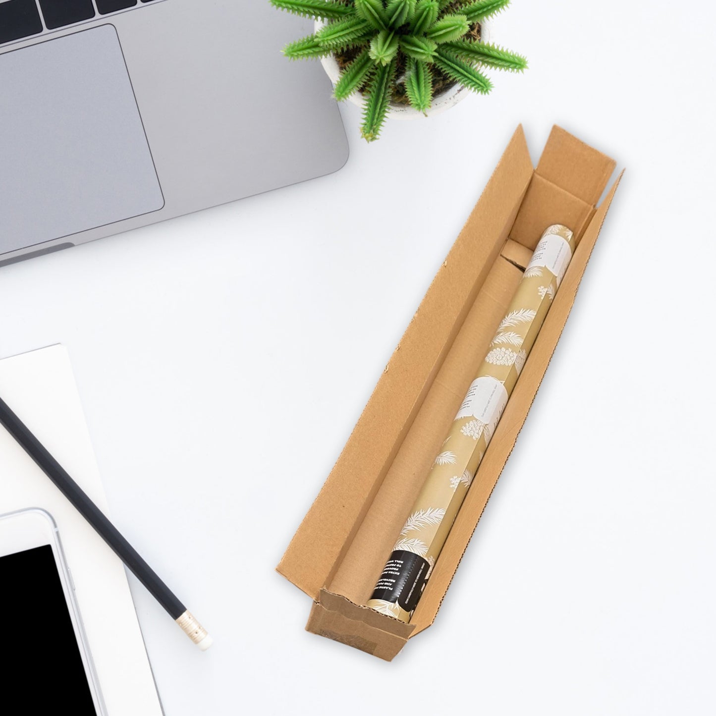 Cardboard Packing Box 8x7x63cm — 3mm Corrugated Flute {DNL}