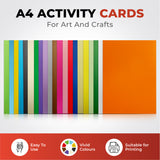 Pack of 50 A4 Pink Coloured Card 160gsm Sheets