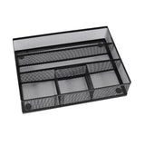 5 Sorter Drawer Mesh Desk File Black Organizer 30 x 21.5 x 6cm