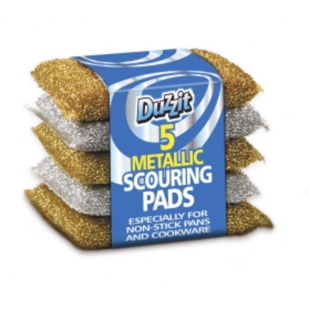 Pack of 5 Metallic Scouring Pads