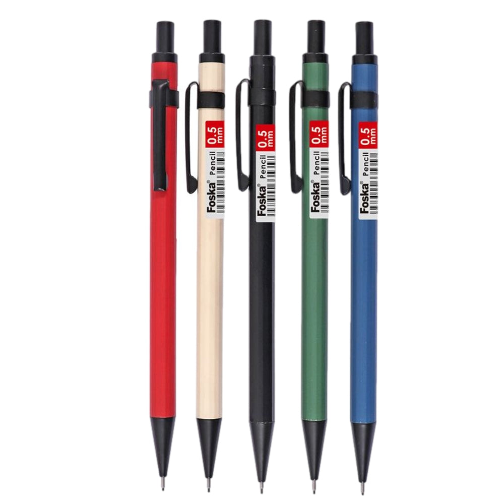 Single 0.5mm Metal Mechanical Pencil With Eraser