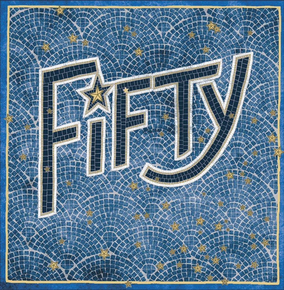 50th Mosaic Birthday Card