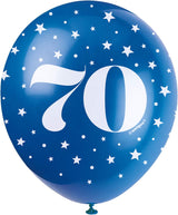 Pack of 5 Number 40 12" Latex Balloons