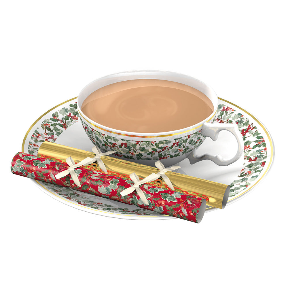 Pack of 8 5" Nest Saucer Christmas Dinner Crackers