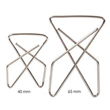Pack of 12 Nickel Ideal Butterfly Shape 65mm Paper Clips