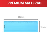 Pack of 8 Purple 191x70mm Dyslexia Overlay Reading Rulers – PET Material, Rounded Corners