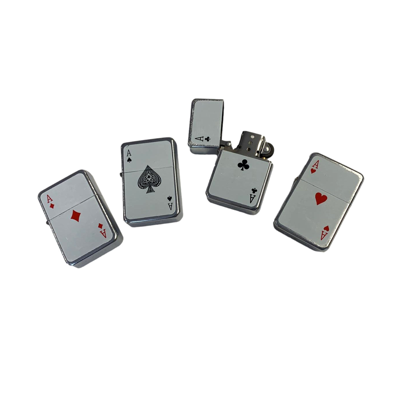 Playing Cards High Ace Card Design Metal Petrol Lighter {DC}