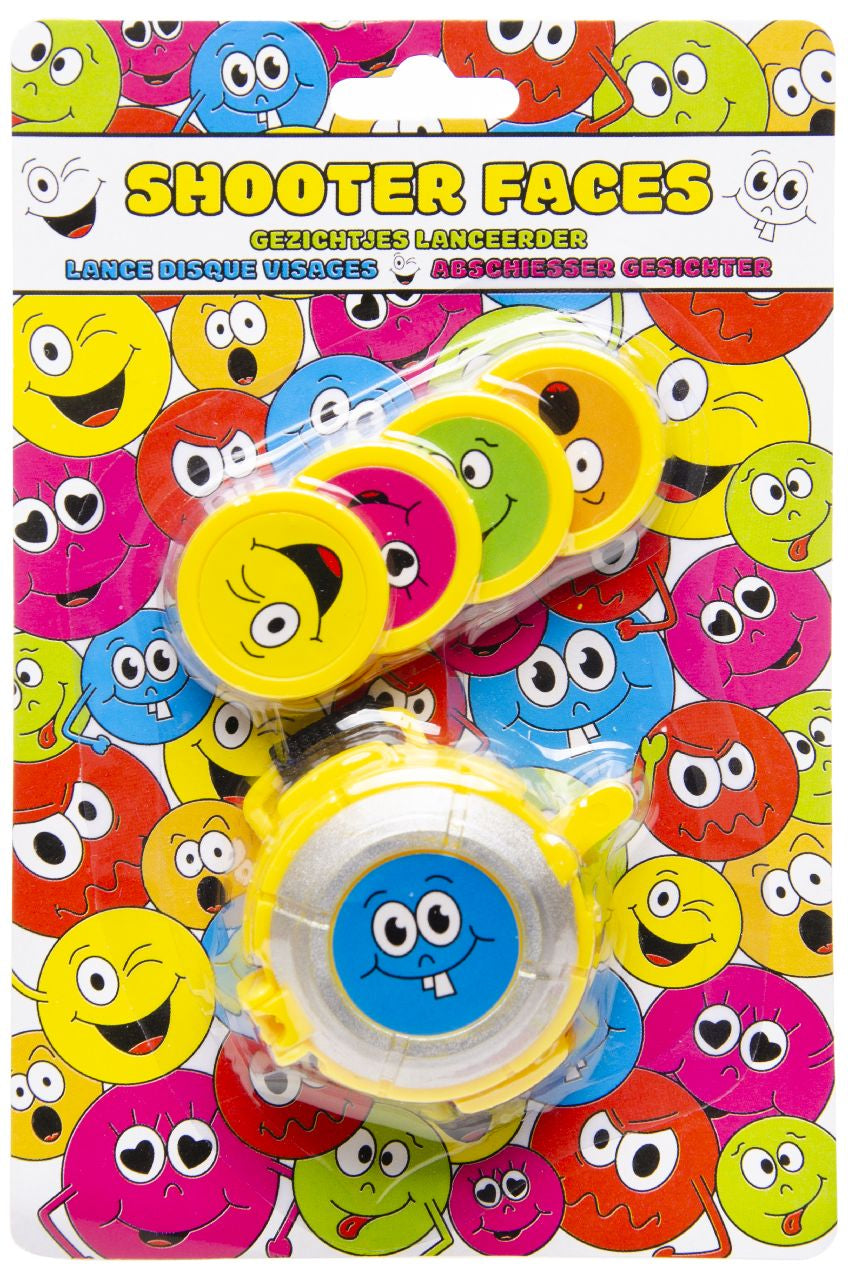 Mini Disc Launcher Emotion Face Shooter