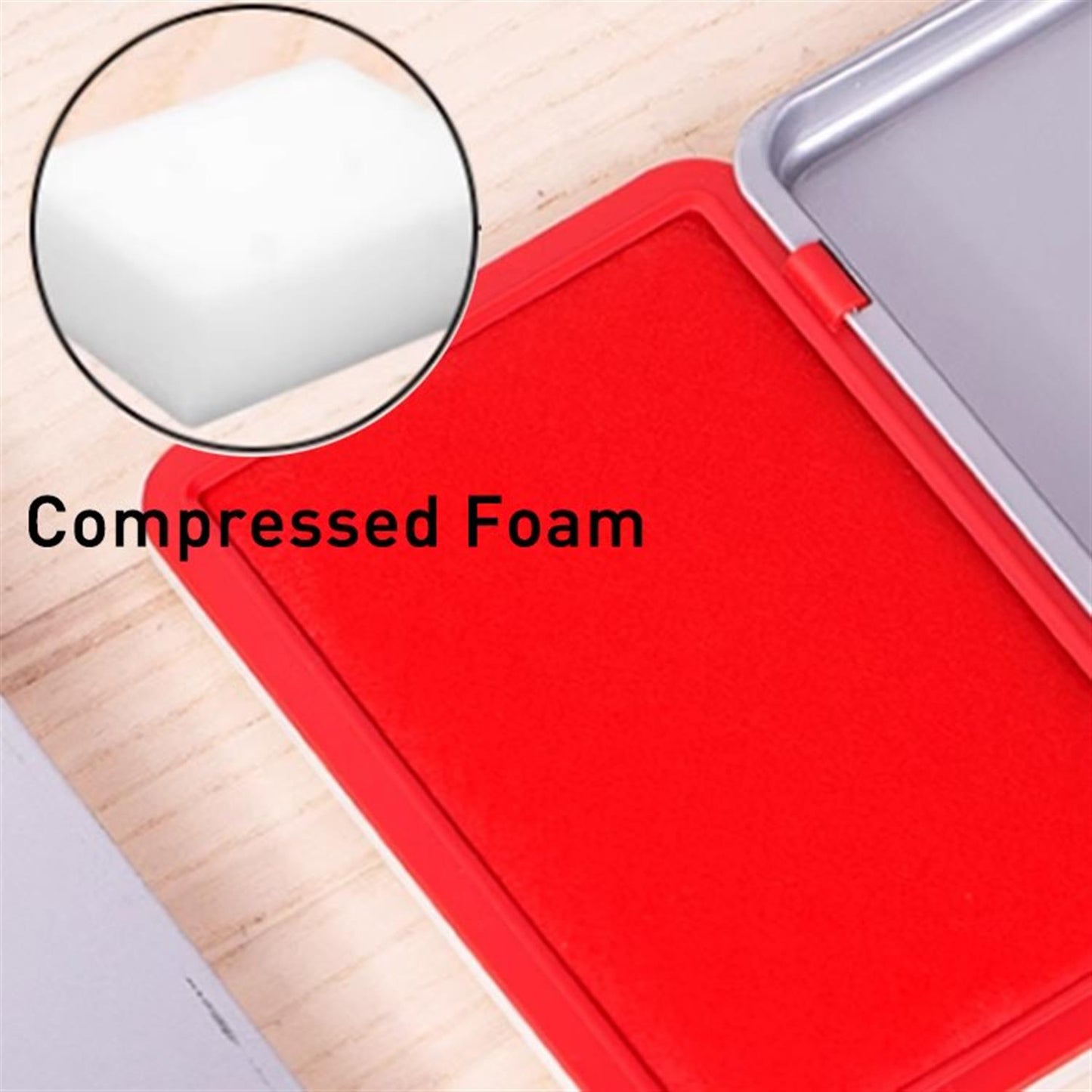 Red Ink Stamp Pad 122x48mm
