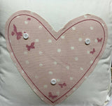Heart Floral Design Pillow Cushion {DC}
