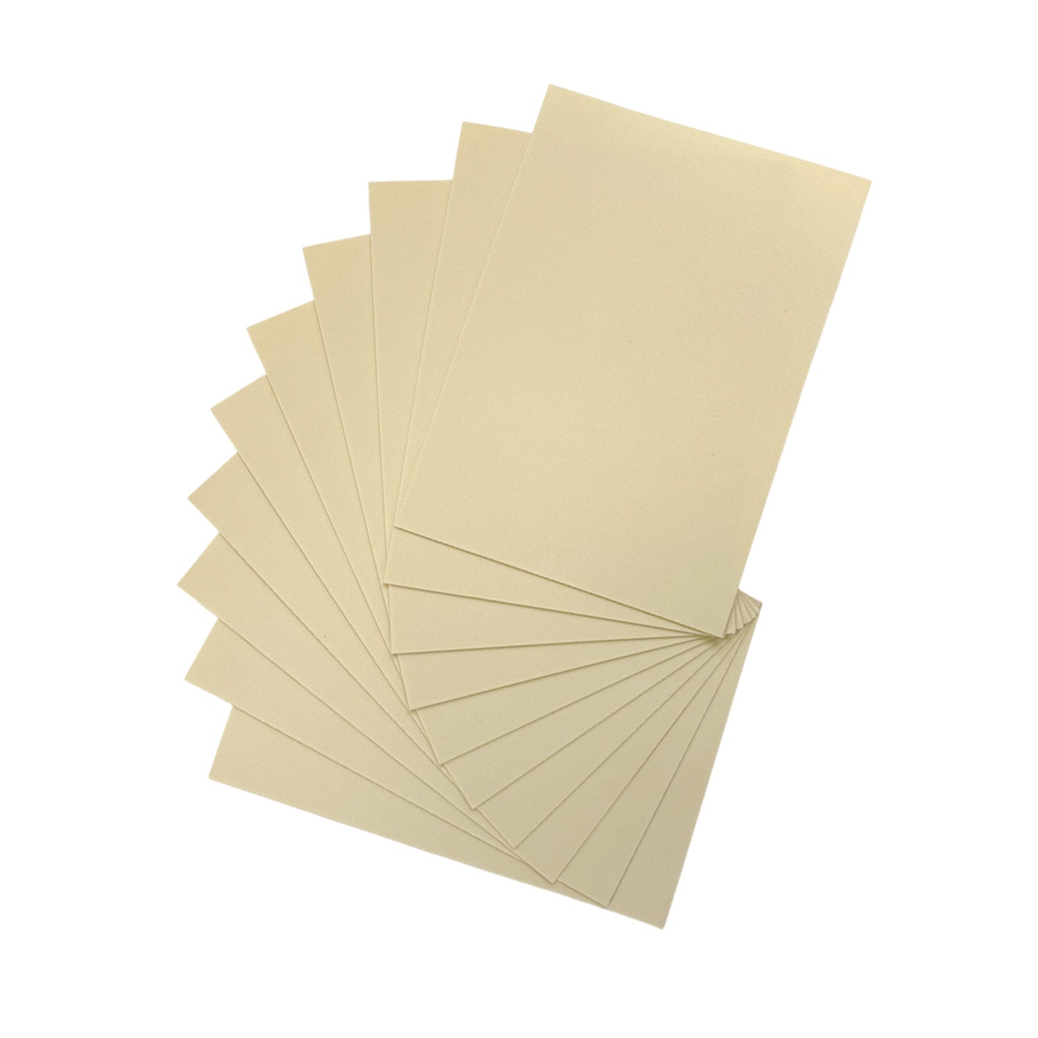 Pack of 10 A5 Ivory Coloured EVA Foam Sheets
