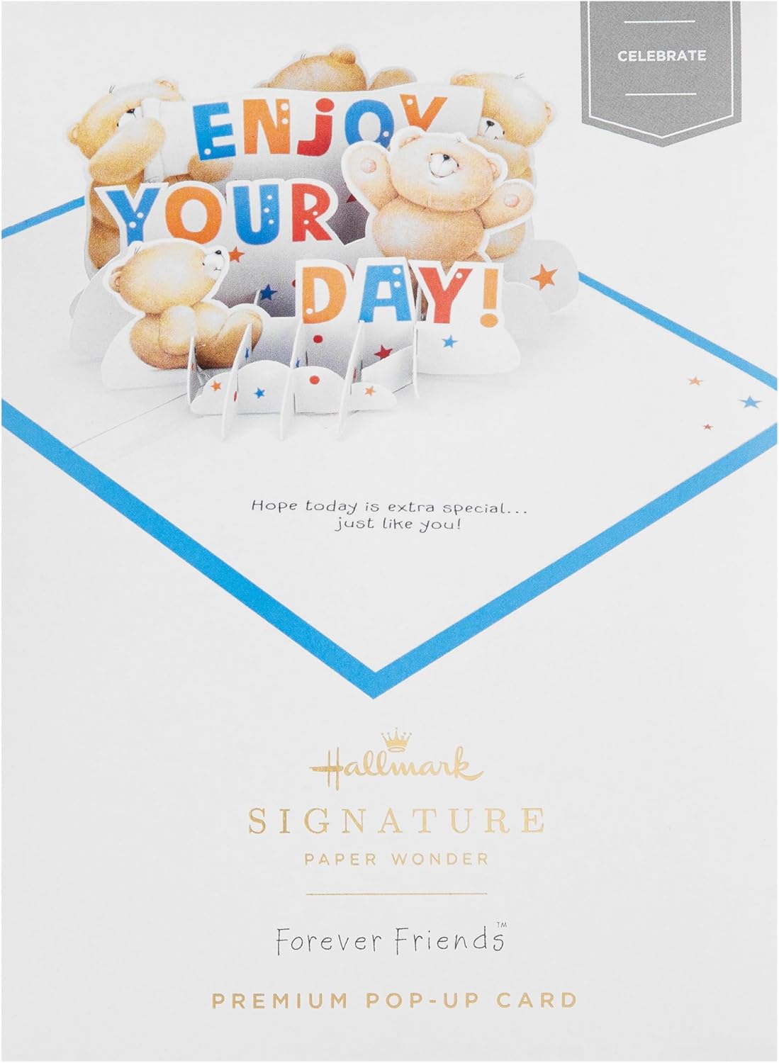 Forever Friends Celebration Design 3D & Pop Up Birthday Card Congratulations
