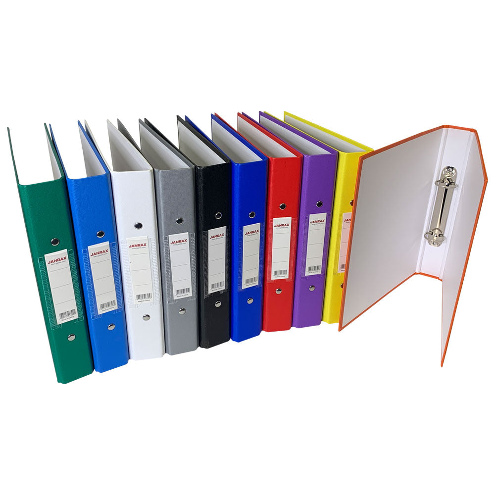 A5 Light Blue Paper Over Board Ring Binder by Janrax